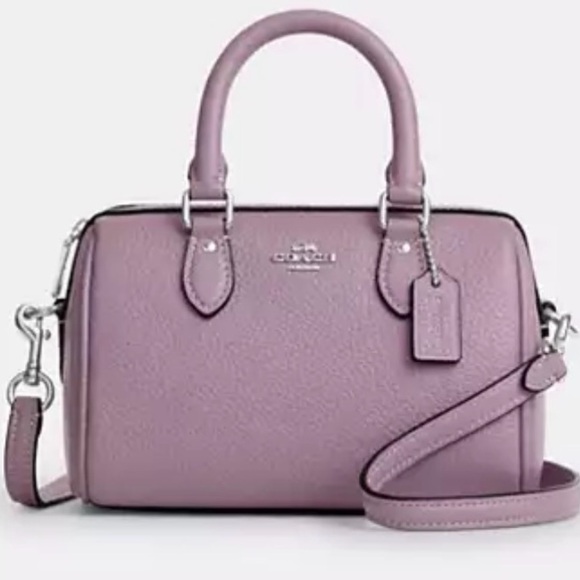 Coach Handbags - 💜 Coach NWT Purple Jasmine Mini Rowan Crossbody Bag with Silver Hardware